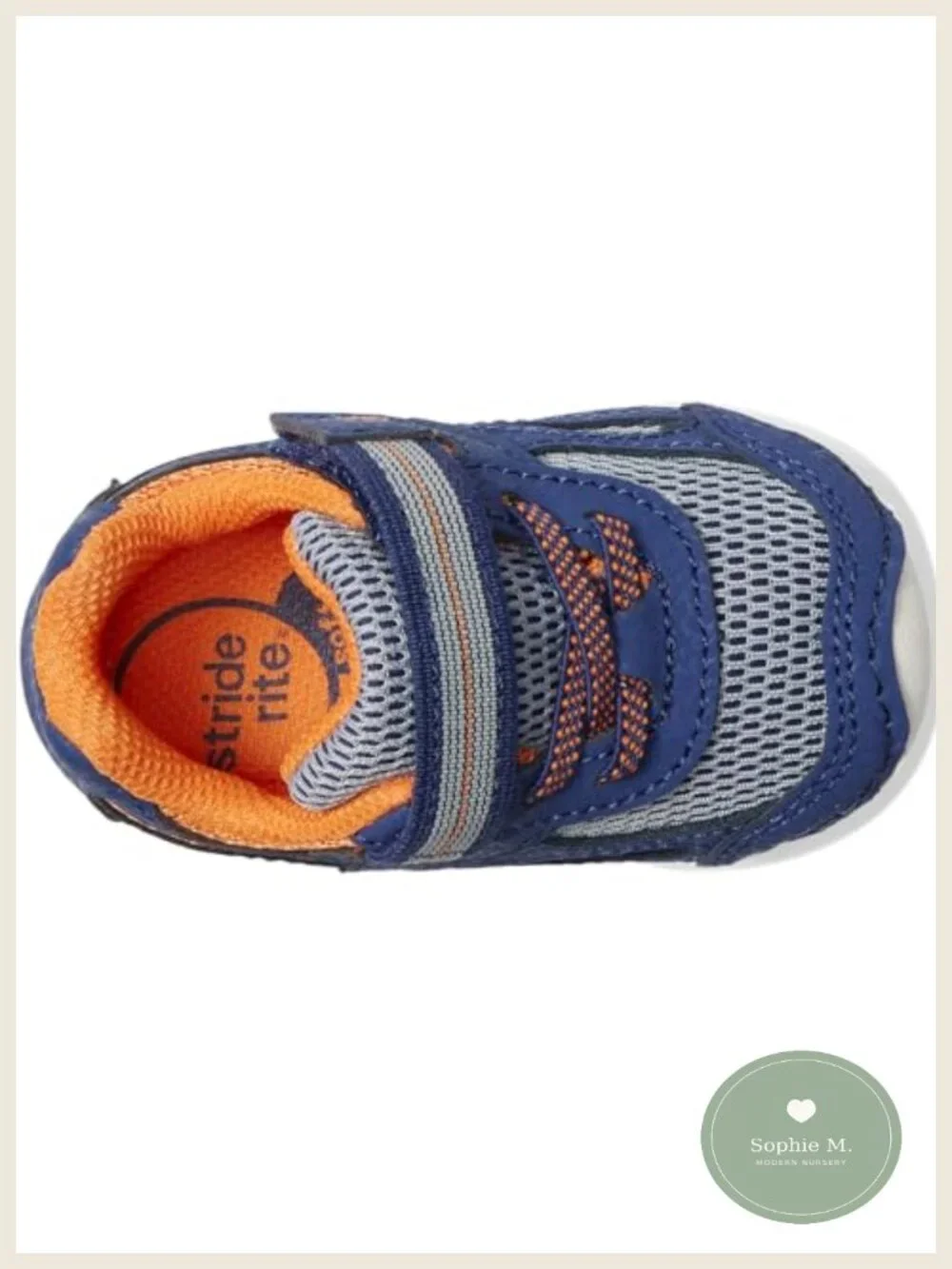 Toddler Leather Sneakers Hook-and-Loop Athletic Shoes